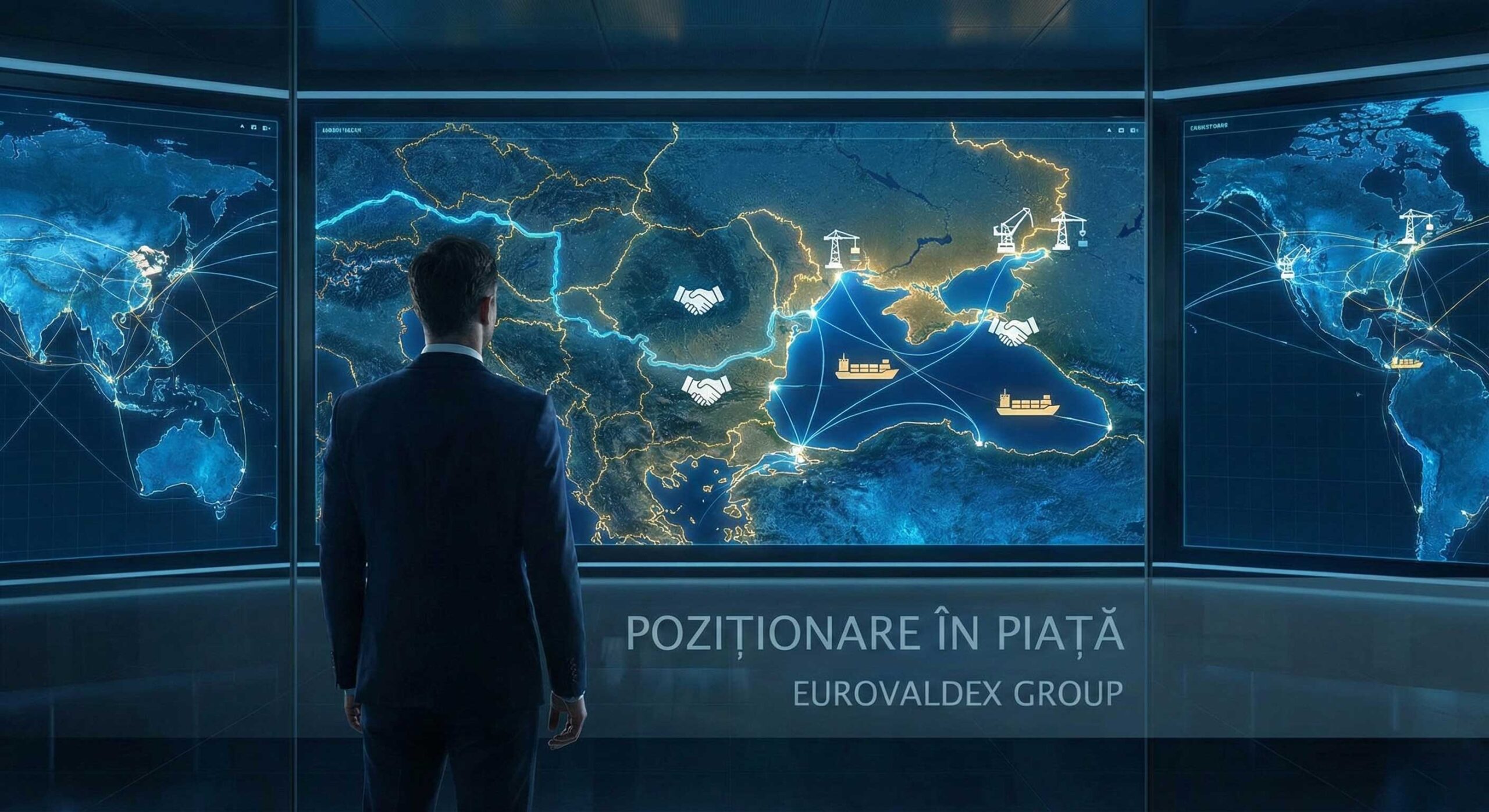 Poziționare în piață Eurovaldex Group - Harta strategică Marea Neagră și Dunăre